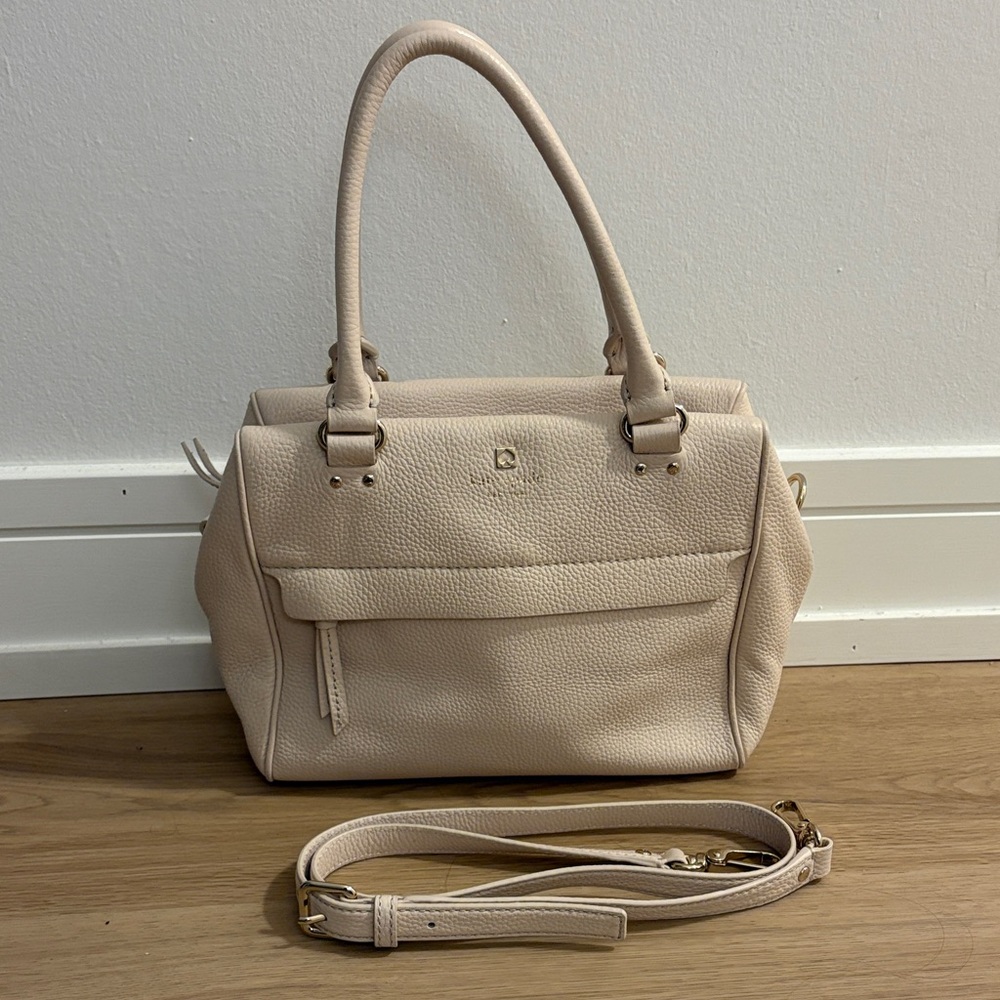 Kate Spade Beige Satchel with Handles